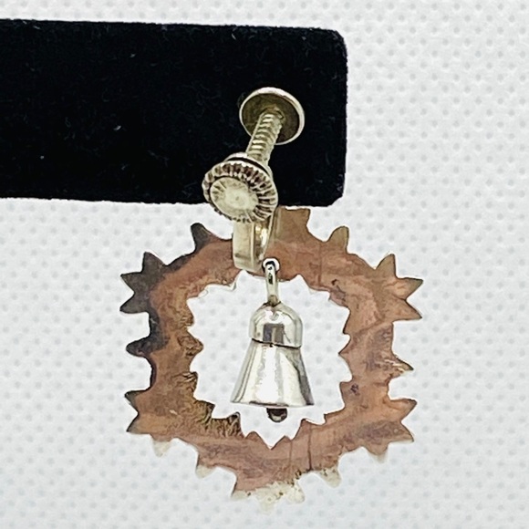 Vintage JPL Wreath Bells 865 Screw Backs Earrings - Picture 5 of 12